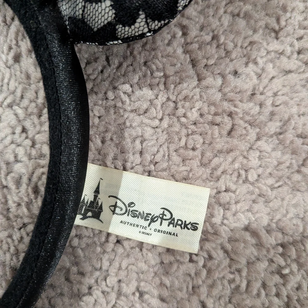 Disney Black Lace Mouse‎ Ears Headband With Tiny Hat